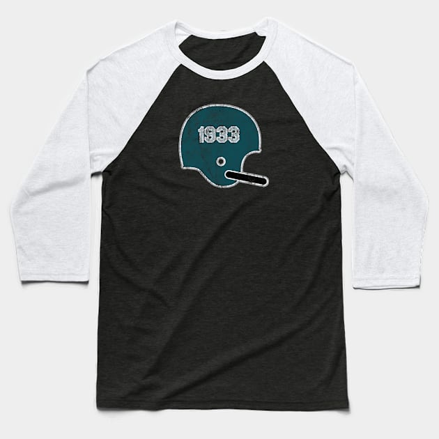 Philadelphia Eagles Year Founded Vintage Helmet Baseball T-Shirt by Rad Love